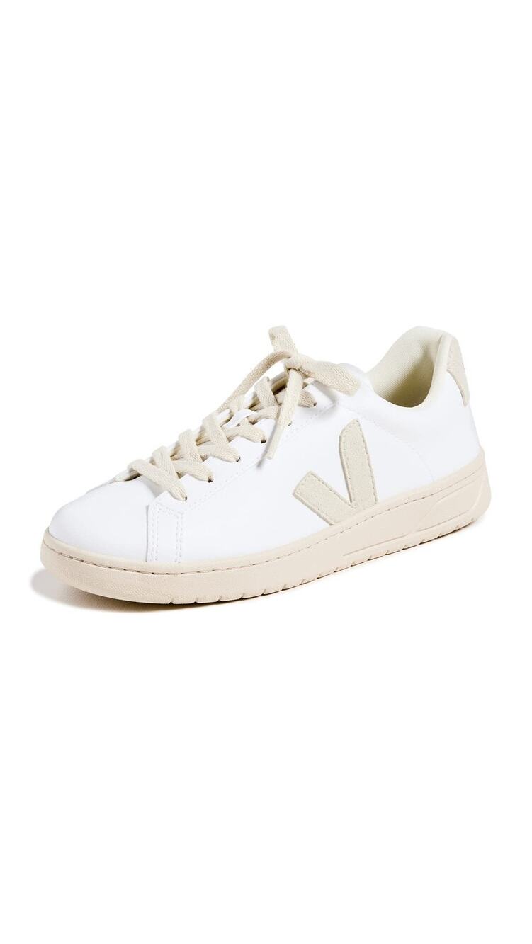 VEJA WOMEN'S URCA SNEAKERS, WHITE/NATURAL, 11 MEDIUM US